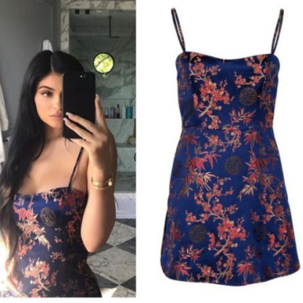 Shein Satin Jacquard Shanghai Mini Dress